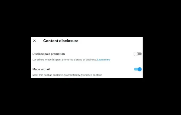 X étiquette l'IA pour lutter contre les contenus générés