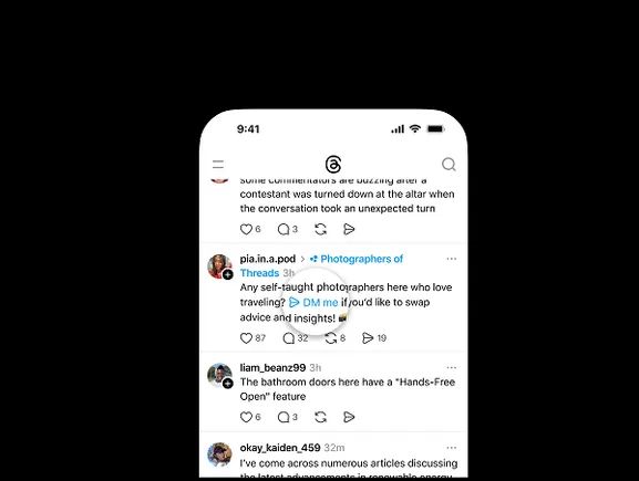 Threads teste un accès direct aux messages privés